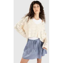 24 Colours 41359B Knitted Strickjacke white Gr. M