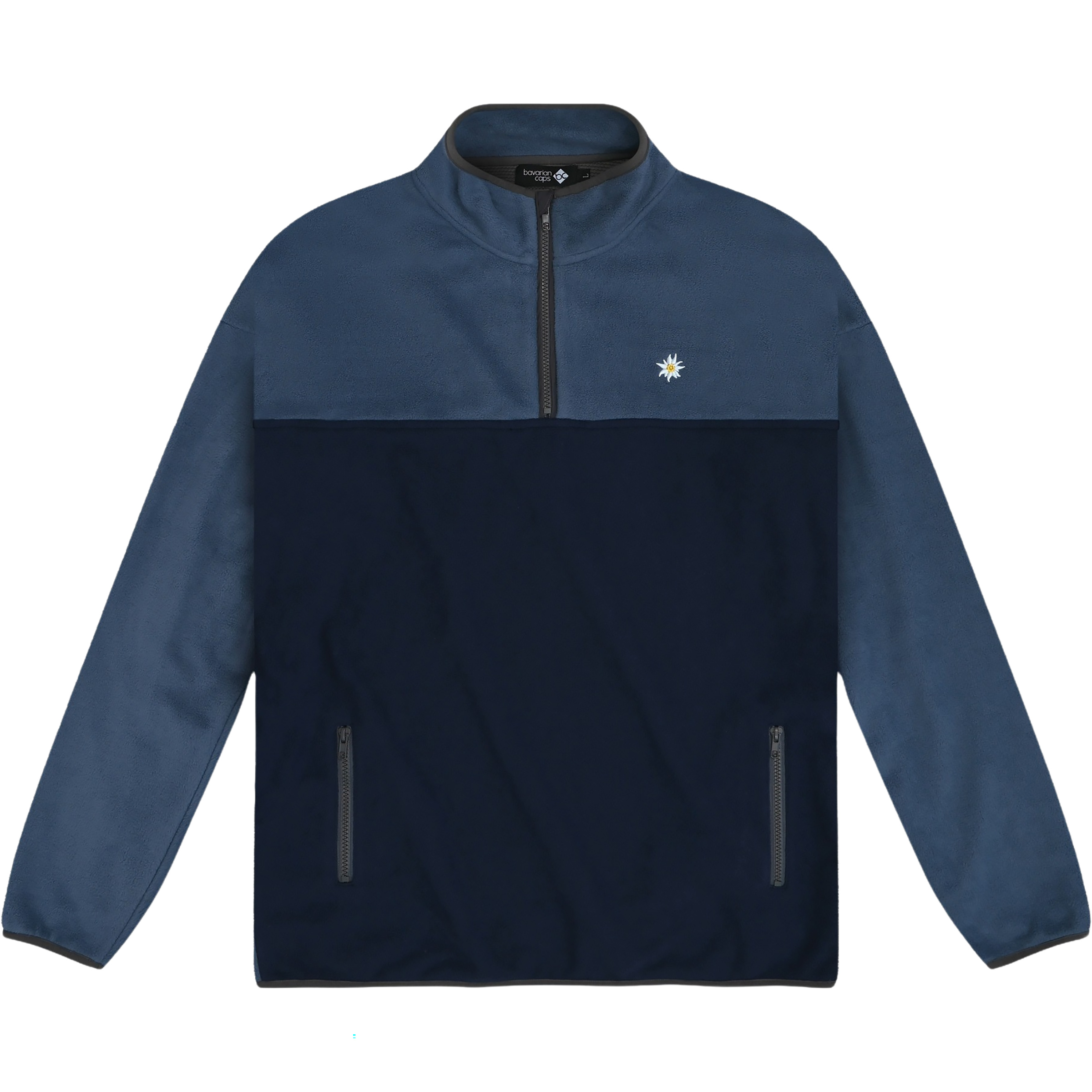 Bavarian Caps Edelweiß Herren Pullover blau Größe L Trekking Atmungsaktiv