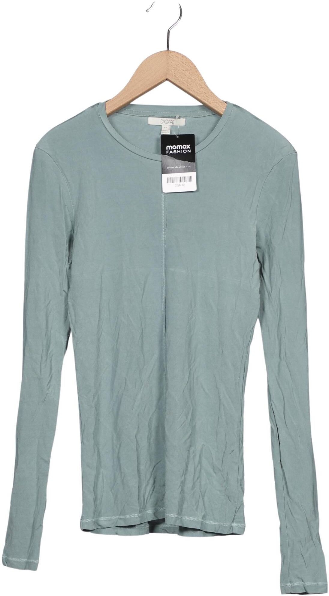 house of dagmar Damen Langarmshirt, Türkis, Gr. XS, Viskose - Second Hand