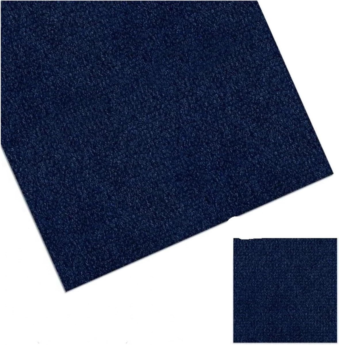 Zelfklevende tapijttegels donkerblauw voor kantoorvloeren 30x30 cm