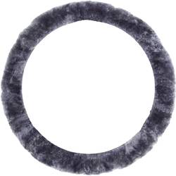 IWH Lenkradbezug (L x B x H) 350 x 350 x 40 mm Echtes Lammfell Anthrazit 35 - 41 cm 102705