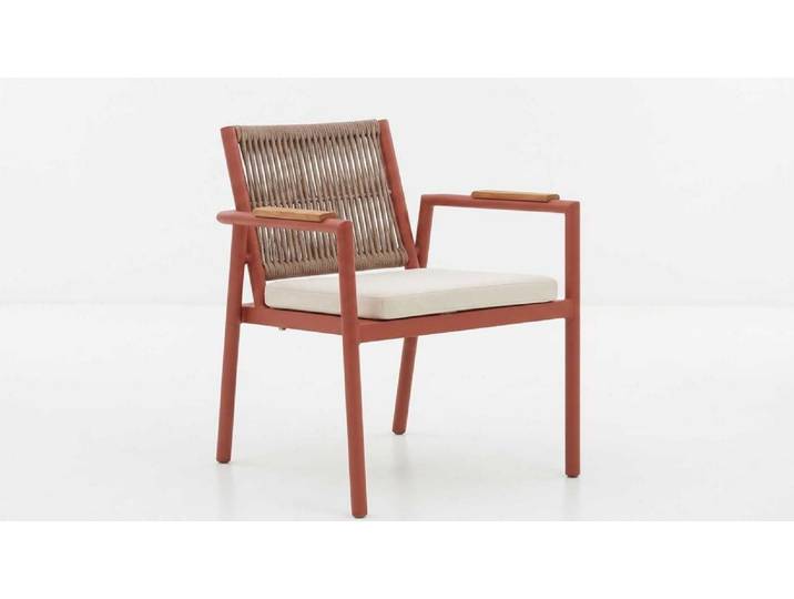 JVmoebel Stuhl Stuhl schön bequem praktisch kompakt beige moderner Terrasse