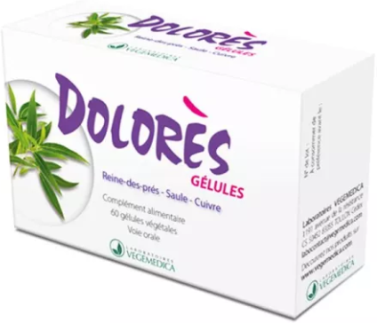 Vegemedica Dolores 60 Vegetarian Capsules