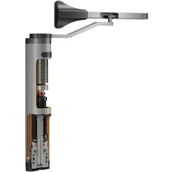 Locinox, Türöffner + Türschliesser, Türschliesser Verticlose-2, für 90° und 180° öffnung, Aluminium silberfärbig (Outdoor)