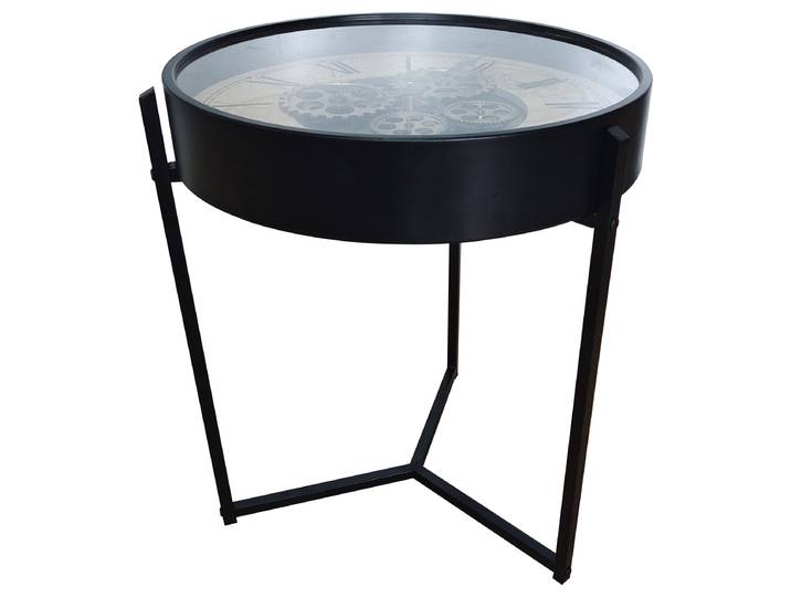 Couchtisch Ivana Typ A Ø 49cm Schwarz