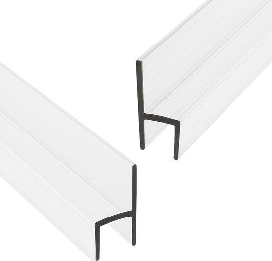 WAN Douchedeurafdichting Frameloos H-profiel Waterkering Helder 85 inch