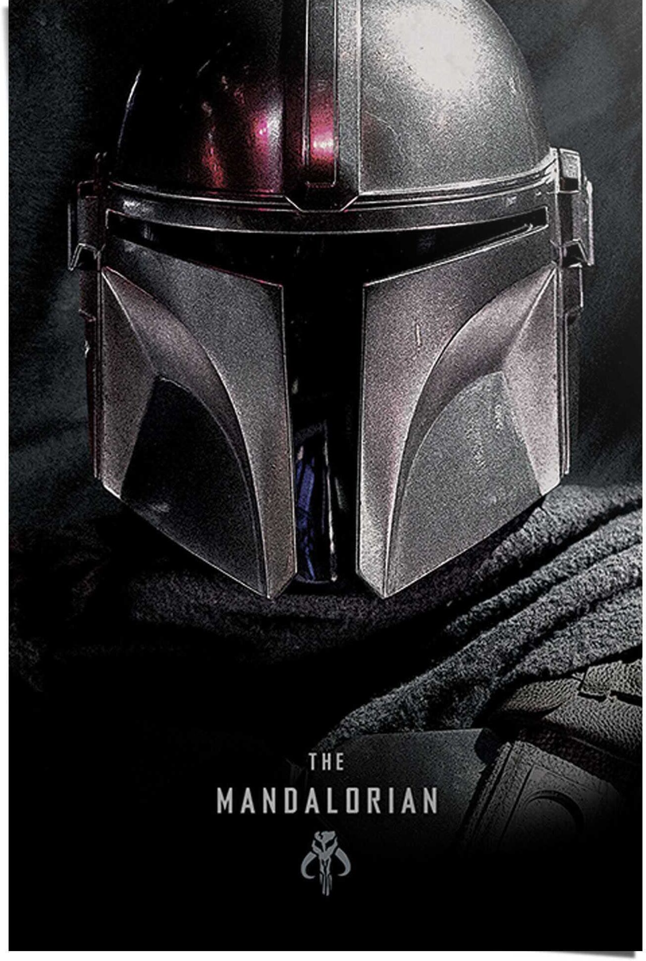 Reinders! Poster REINDERS "Poster The Mandalorian Star Wars - Dark Side - Serie - Baby Yoda", schwarz (farbe bild(er): schwarz), B:61cm H:91,5cm, Papier, Bilder, Poster