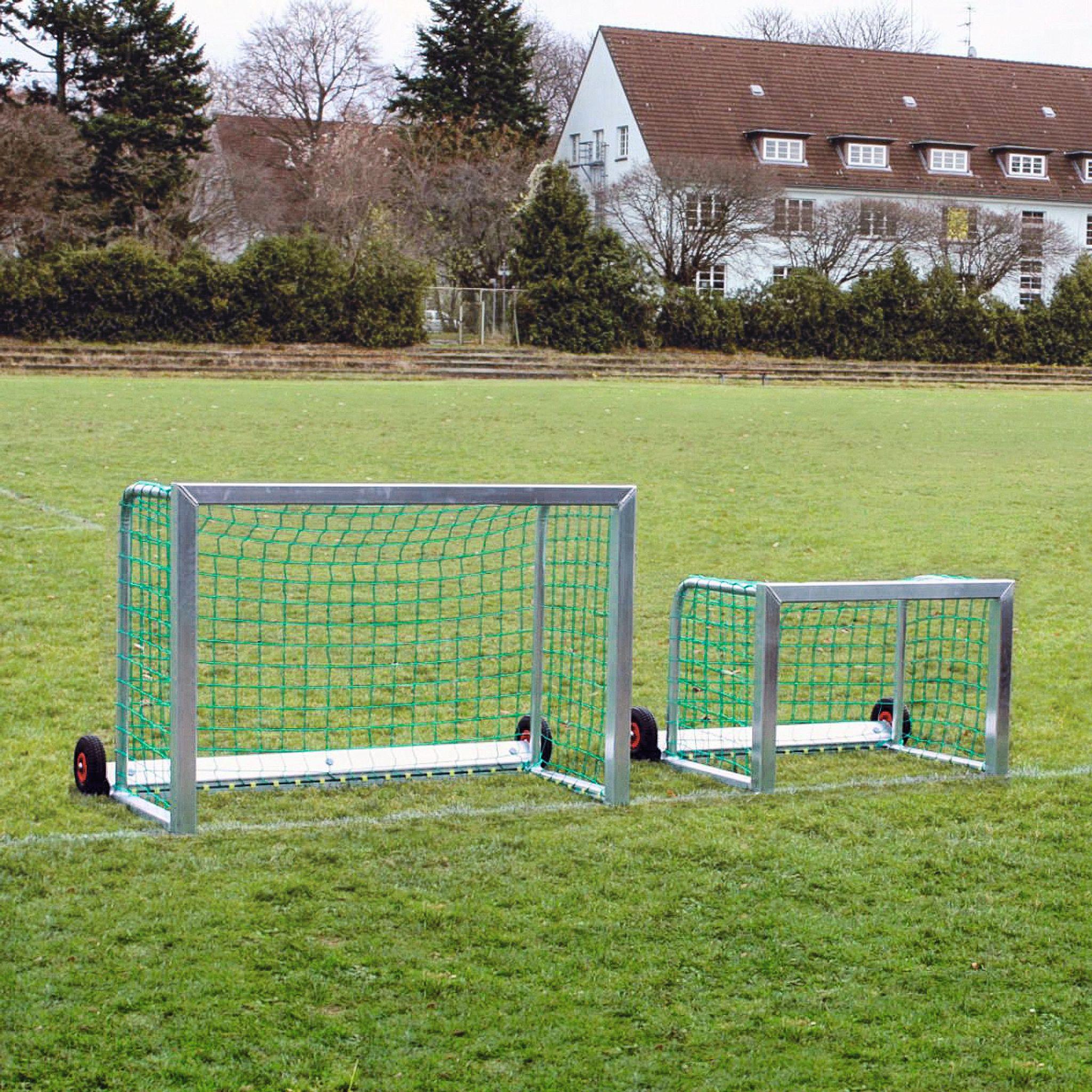 Sport-Thieme Mini-Fußballtor "Safety", Inkl. Netz, grün (MW 10 cm), 1,80x1,20 m