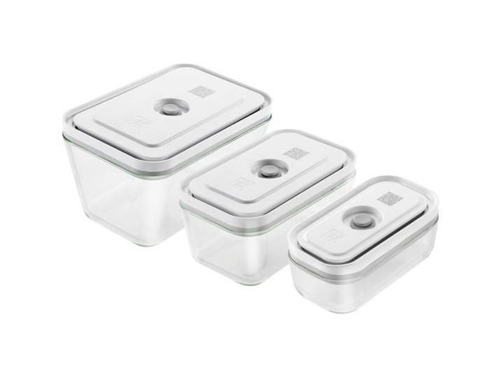 Vakuumbox Zwilling Fresh & Save 3 Stk Glas/Silikon T 14.4 cm Set - Farbe: Transparent