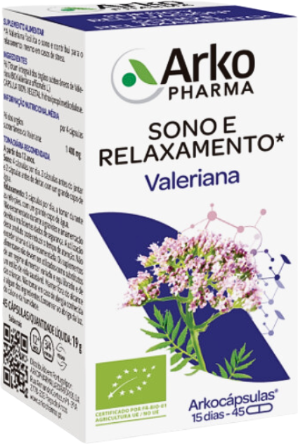 Arkopharma Arkocápsulas Valeriana 45 cápsulas