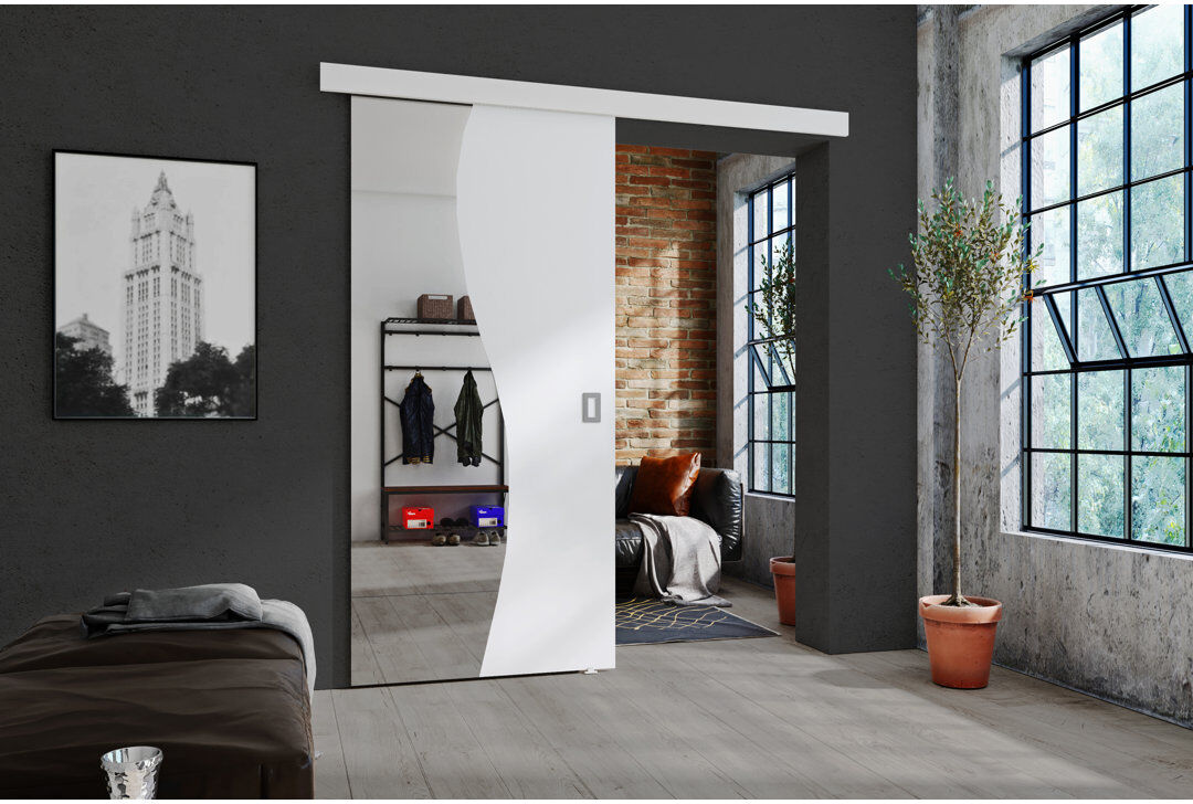 Brayden Studio DOOR FALA 1 White 102cm x 205cm