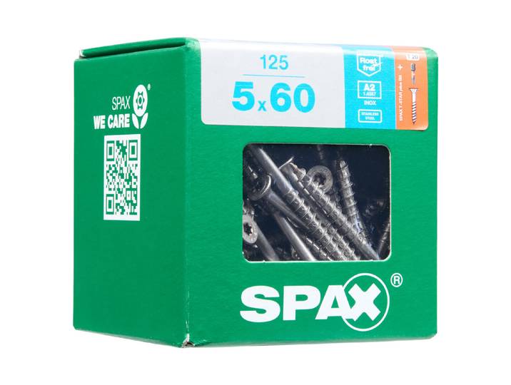 Spax Sechskant-Holzschraube 5 × 60 mm 125 Stück