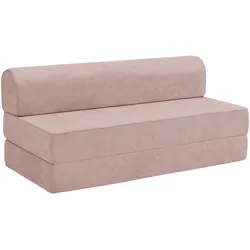 FALTSOFA Katusha Flachgewebe rosé