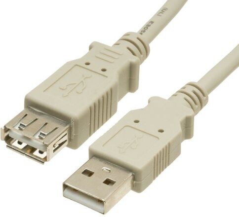 Cables Direct 3m USB 2.0 Extension Cable in Beige