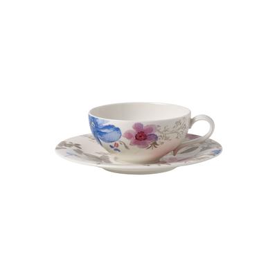 Villeroy & Boch Mariefleur Gris Basic Teetasse mit Untertasse 120 ml