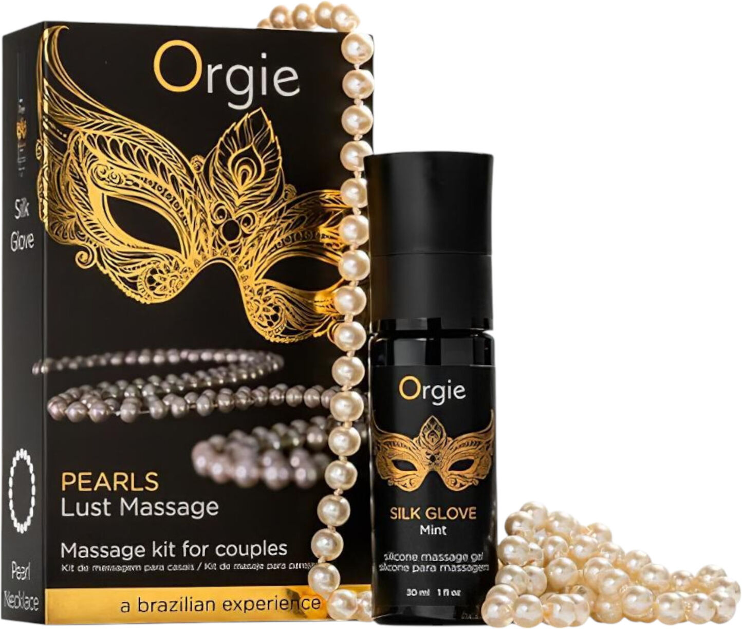 Orgie - Perlekæde Og Massagegel - 30ml