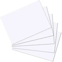 herlitz Karteikarten A6 blanko weiß VE=6x100 Stück