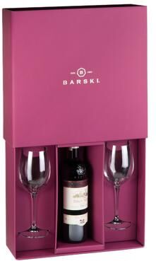 Majestic Gifts Inc. Wine Goblet with Space for Wine Bottle-Set/2-18 Oz