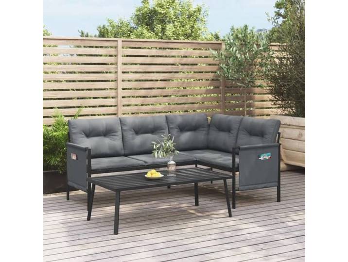 Prix Bas - Salon de jardin - lot de 2 - anthracite acier - Meuble de jardin @BYJ9714780