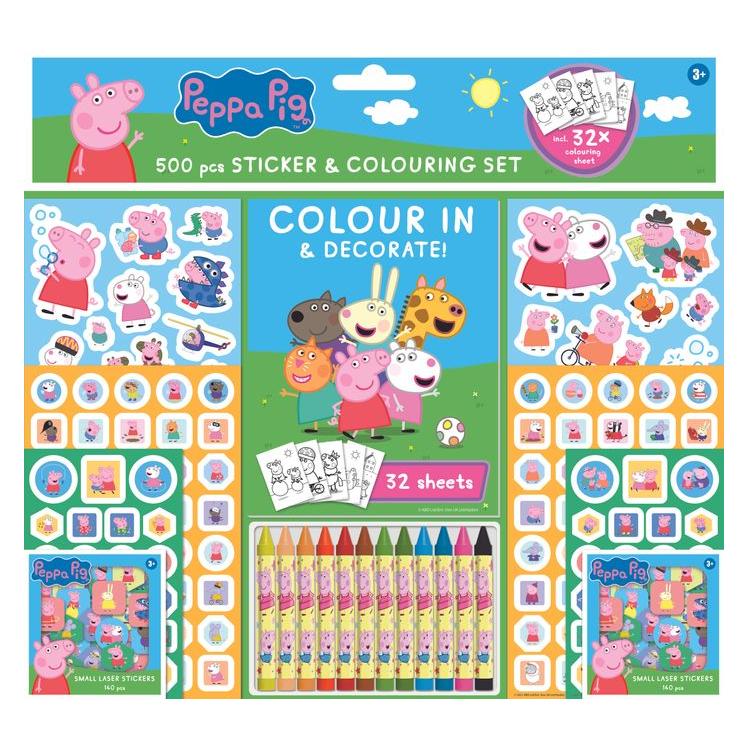 Jiri Models Peppa Pig Mal- und Klebeset 500-teilig (500 Sticker) (61295268)