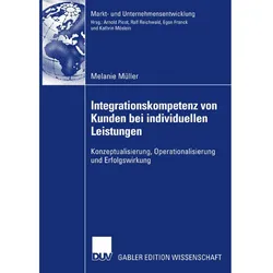 Integrationskompetenz von Kunden bei individuellen Leistungen, Fachbücher von Melanie Müller
