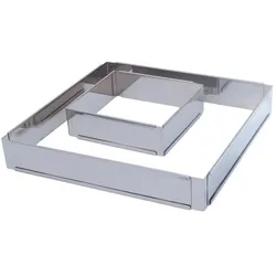 de Buyer Patisserie Rahmen Edels. einst 30-57cm quadrat., Backform, Silber