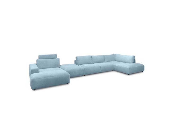 Musterring Lucia Wohnlandschaft Cord mit Zwischenhocker - Cord l