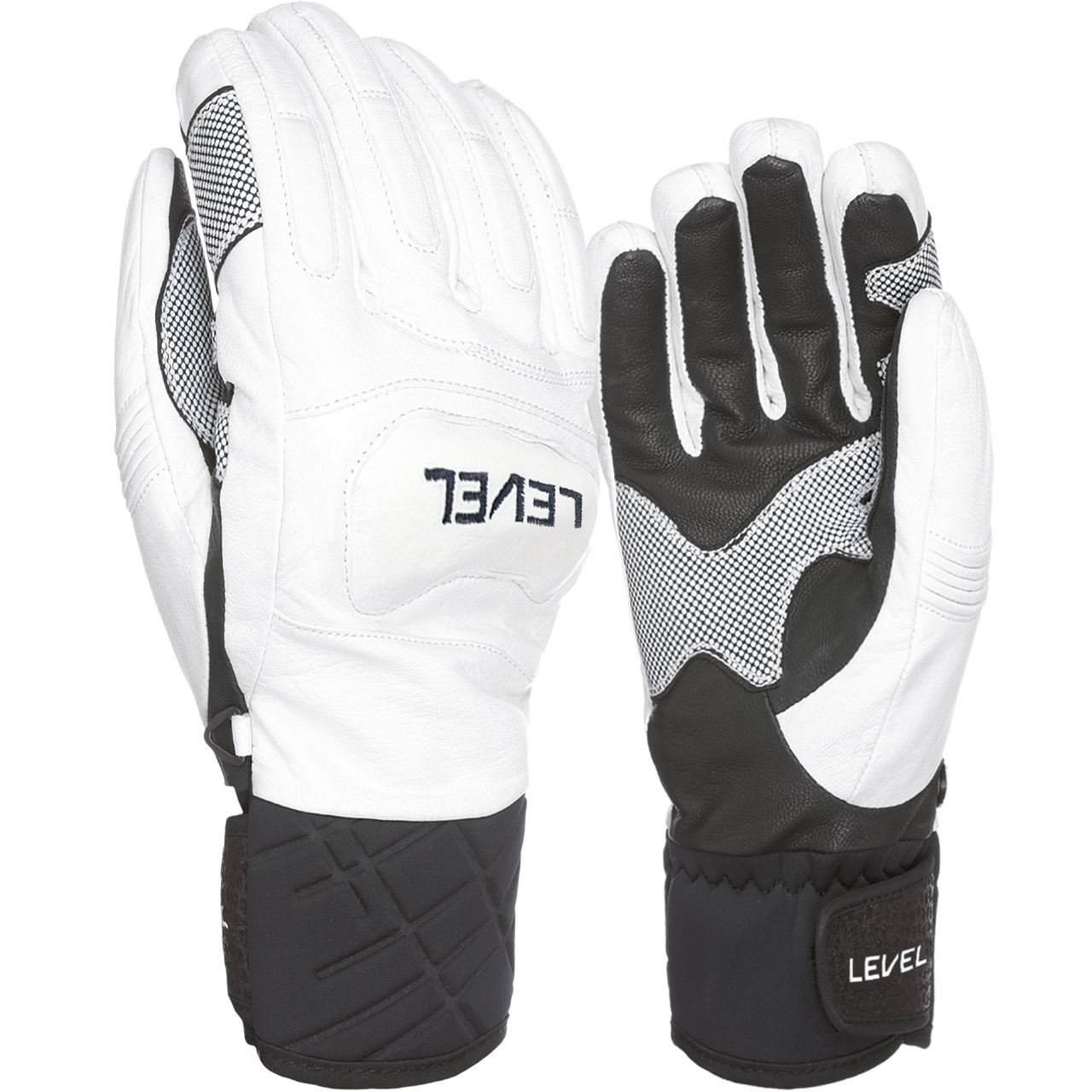 Level Rennhandschuh RACE white/black - 8,0