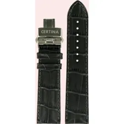 Certina - Leder Lederarmband DS First 22mm C600017599 - alligator-prägung,grau,rind