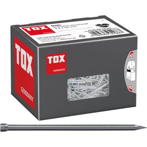 Tox Nägel 063100206, 2,2 x 50mm, blank, glatt, Stauchkopf, DIN 1152, 400g