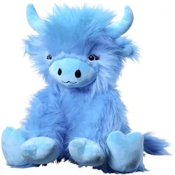 Heinrich Bauer Plüschtier - Highland Kuh - blau - 25 cm (25 cm)