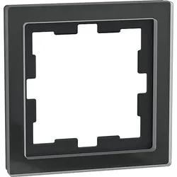 Merten Rahmen 1f.onyxsw D-Life Glas MEG4010-6503