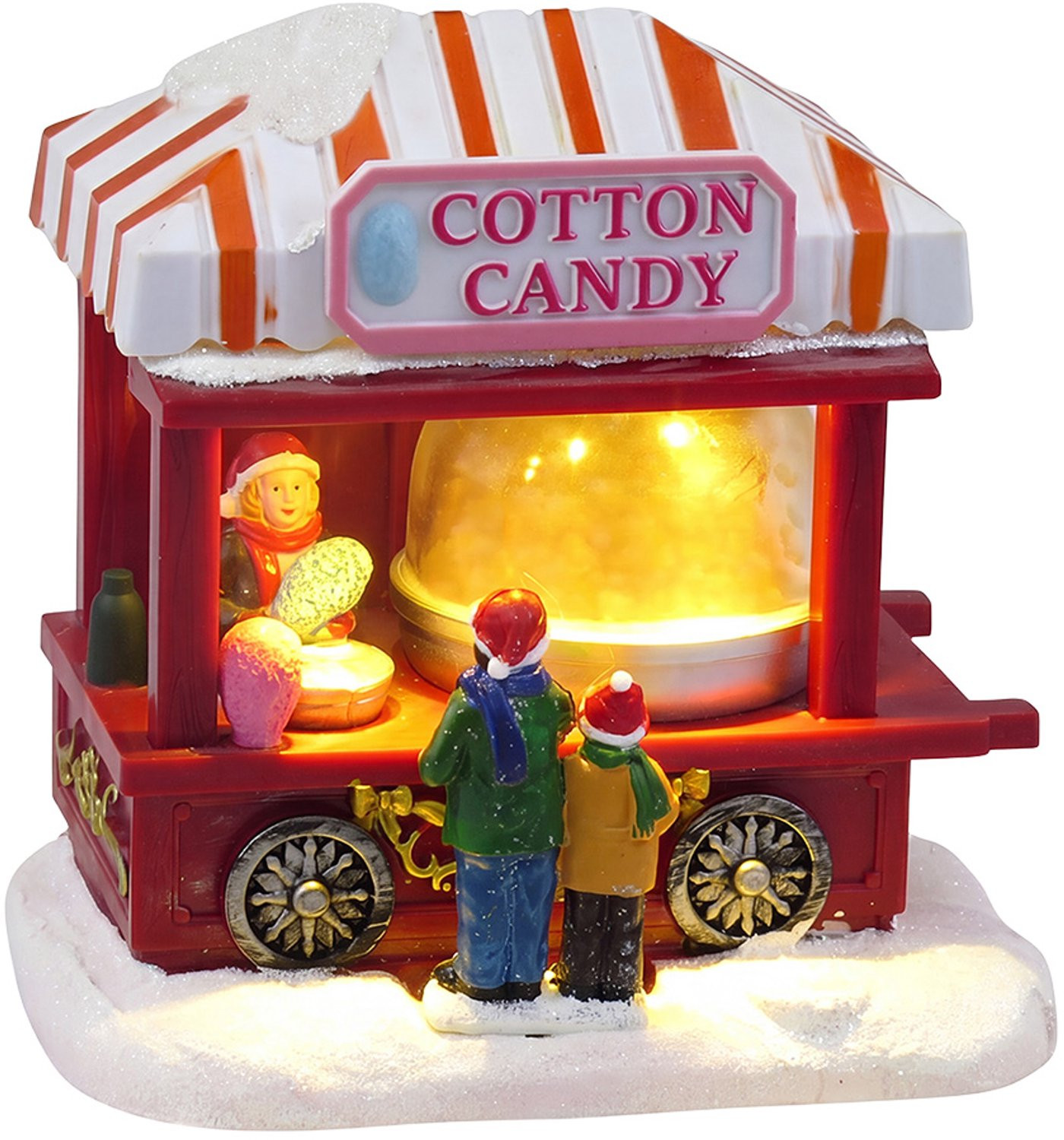 Clayre & Eef Kersthuisje met LED-verlichting Rood