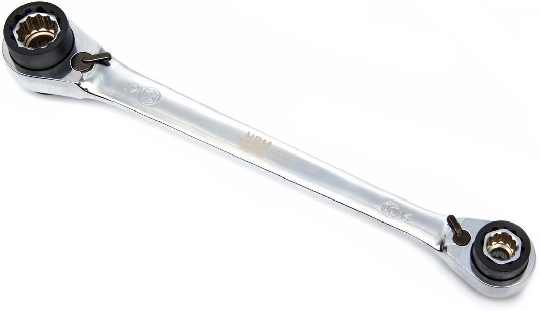 Cricchetto reversibile HBM 8 in 1, 8 - 19 mm
