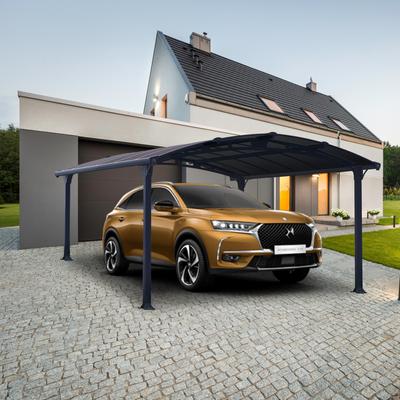 Einzelcarport PALRAM - CANOPIA "Arcadia", grau (anthrazit), B/H/T: 194cm x, Carports, wartungsfrei