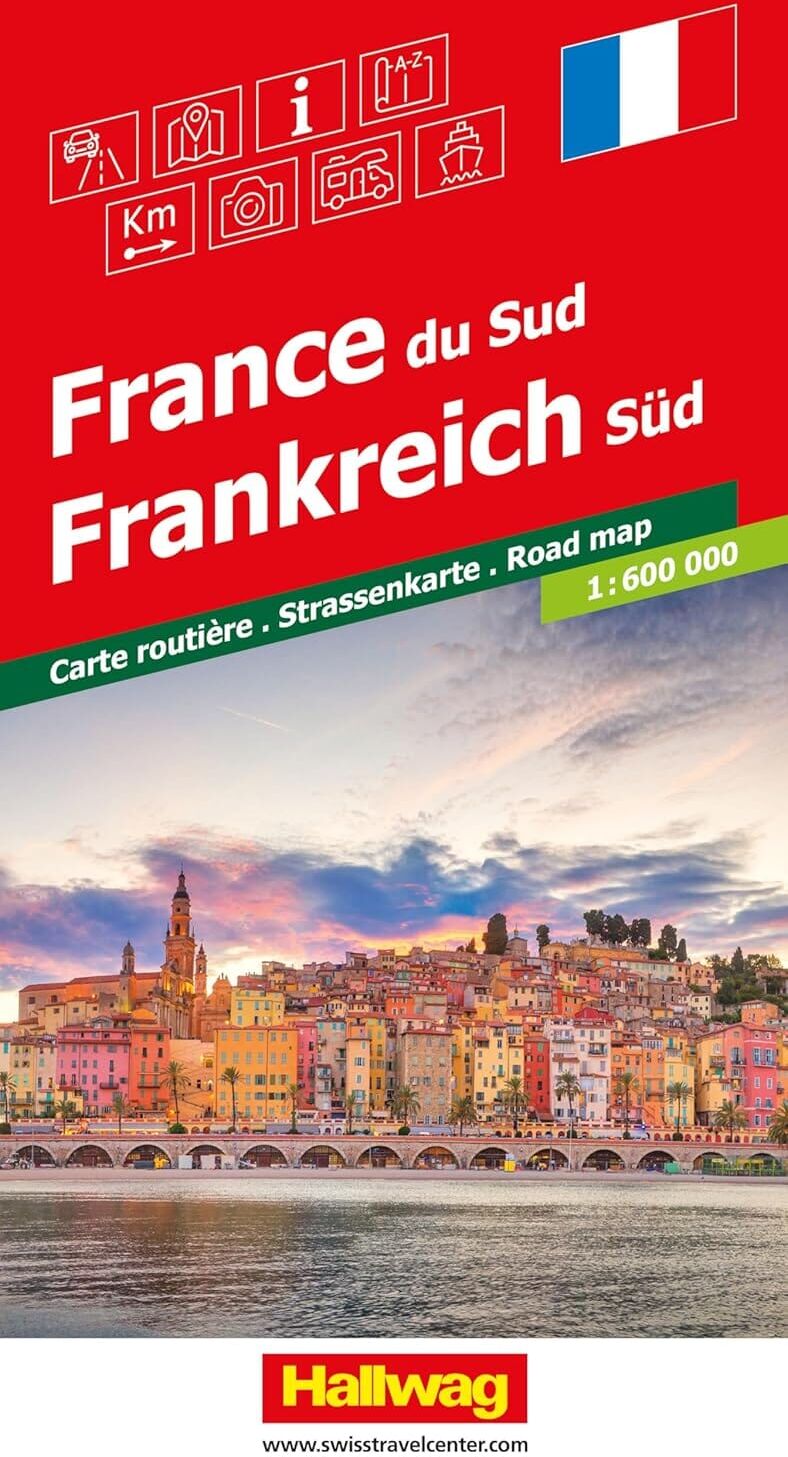 Carte routière - France du Sud   Hallwag