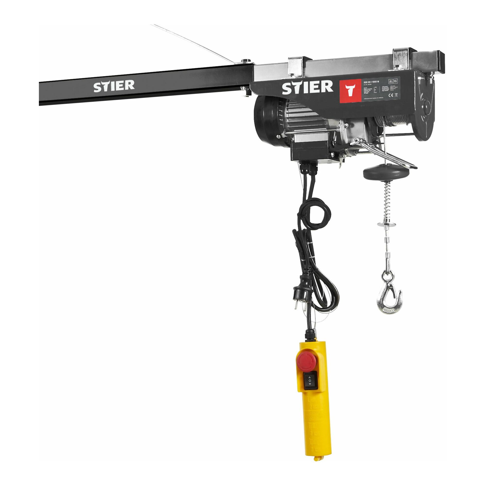 STIER Elektrischer Seilzug Tragkraft 999kg Leistung 1600W (904382)