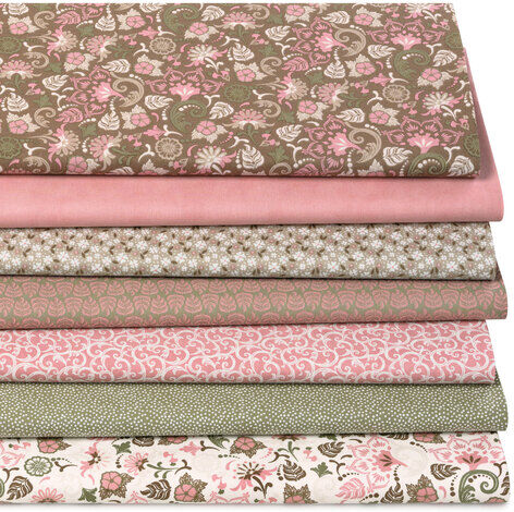 Patchwork- und Quiltpaket "Vintage Nostalgie", braun-color