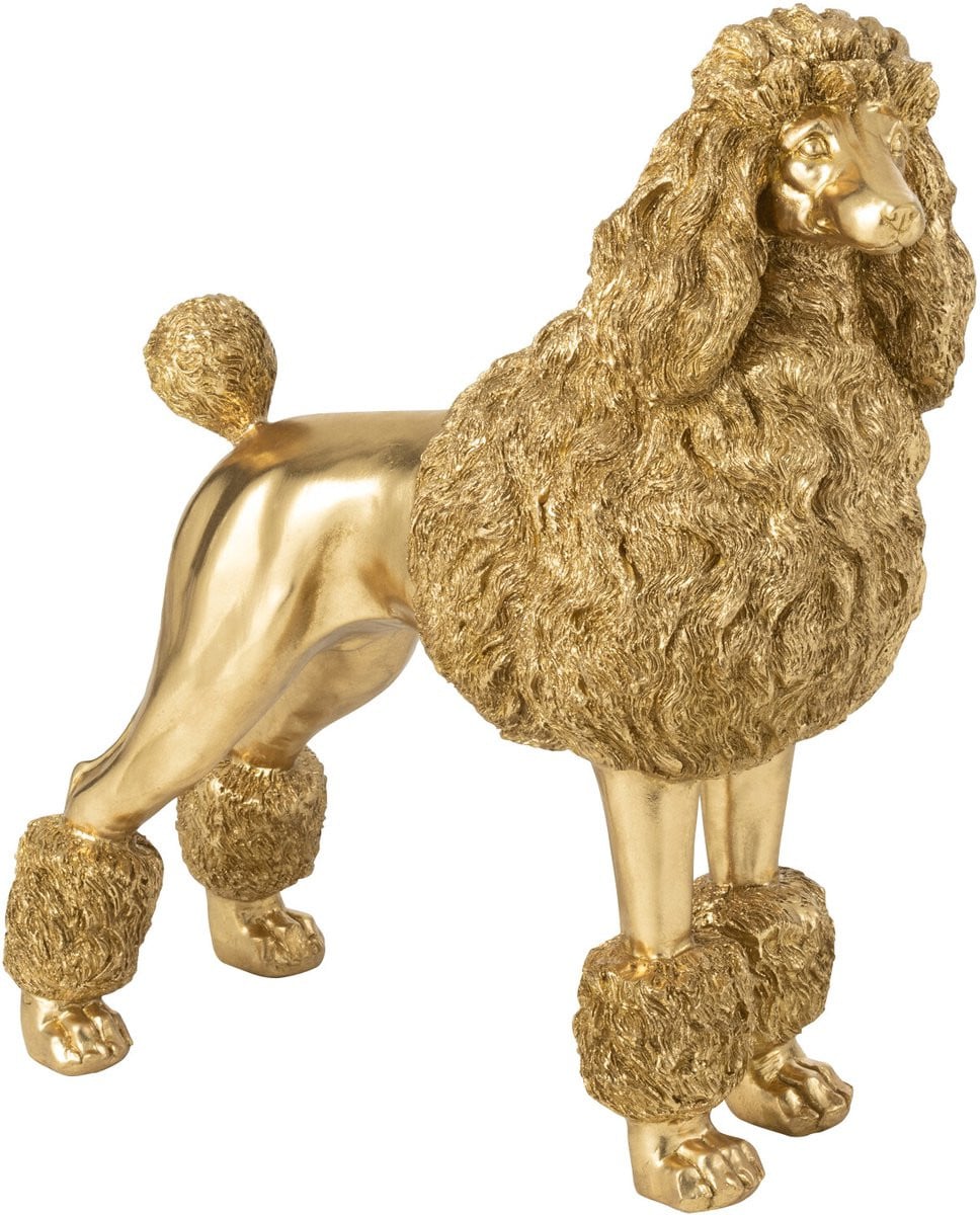 J-Line Poedel figuur staand - Goud - Large - Polyresin
