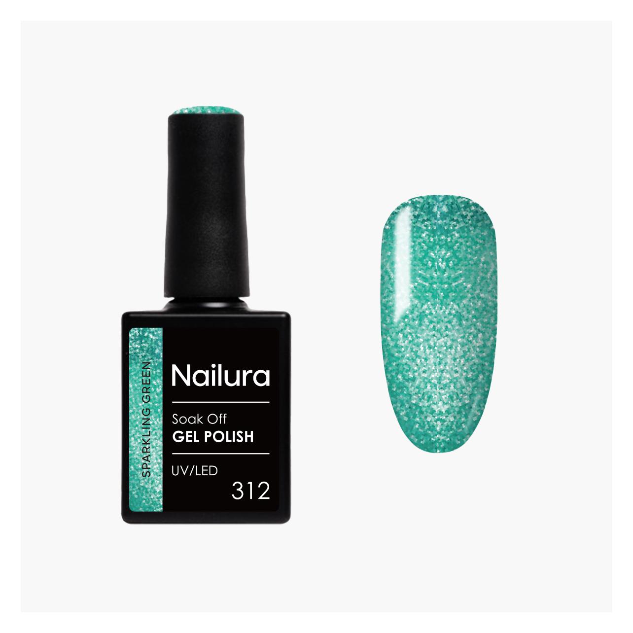 Nailura - Gel Polish 312 - Sparkling Green - 10 ml (Sparkling Green) (70331)