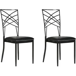BANKETTSTUHL 2er-Set Schwarz Girard
