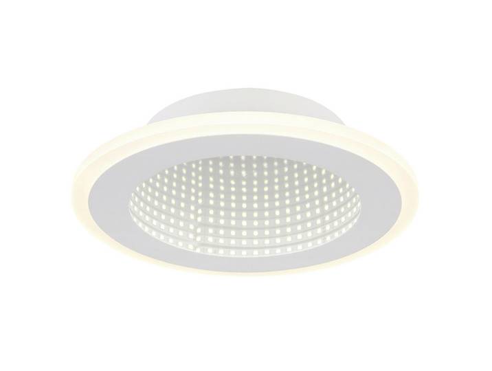 Globo Led-Deckenleuchte, Opal, Weiß, Metall, Kunststoff, rund, 4 cm, CE, Lampen & Leuchten, LED Beleuchtung, LED-Deckenleuchten