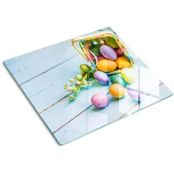 GLASPLATTE 60x52 cm Ostereier