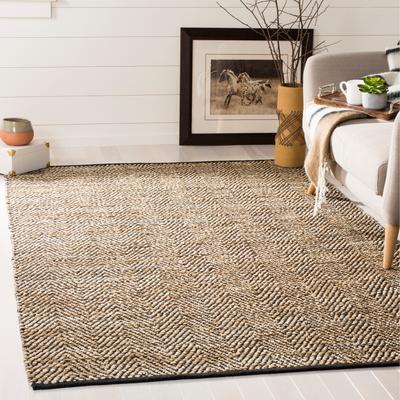 SAFAVIEH Vintage Leather Muzeyyen Handmade Leather Striped Area Rug