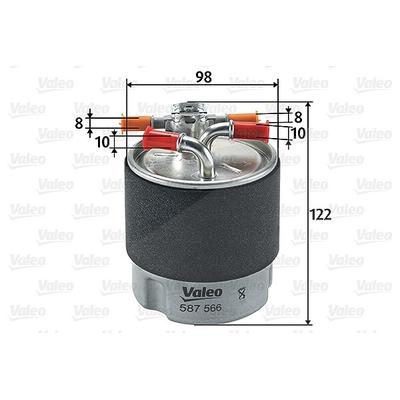 Valeo Kraftstofffilter [Hersteller-Nr. 587566] für Nissan, Renault