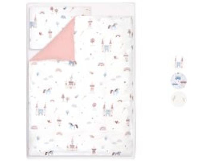 LIVARNO® Parure de lit bébé réversible, 3 pièces