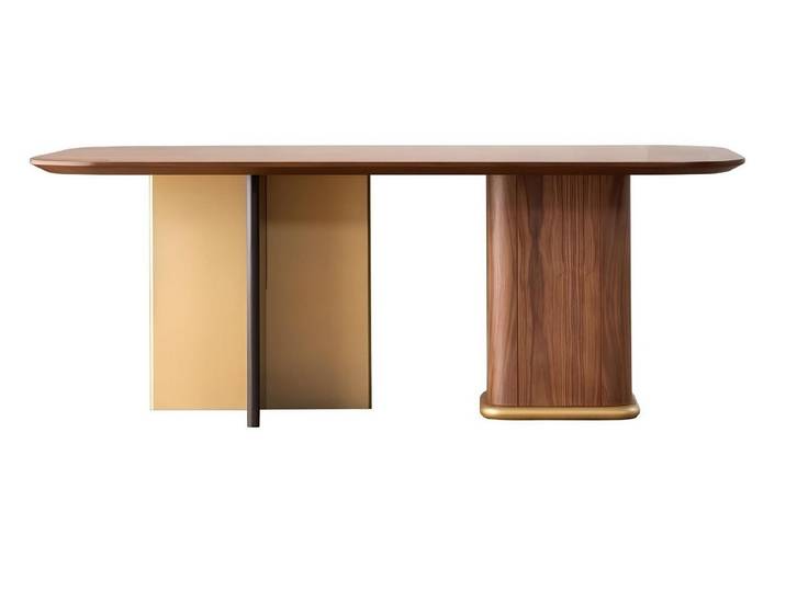 Xlmoebel Esstisch Holztisch Braun für Esszimmer und Essecke, Made in Europa