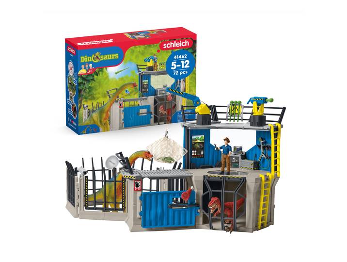 Spielwelt SCHLEICH DINOSAURS, Grosse Dino-Forschungsstation (41462) , bunt, Spielfigurenwelten, Kinder, Kunststoff, Spielwelt, Made in Germany