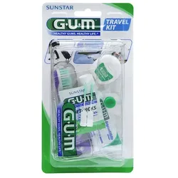 GUM TRAVEL KIT Zahnbürste+Zahnseide+Zahnpasta 1 St