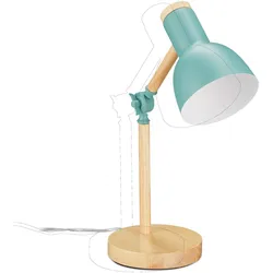 Relaxdays, Tischlampe, Schreibtischlampe (E14)